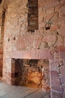 Arbroath Abbey, Abbot's House fireplace