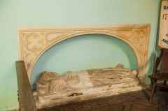 14th century effigy of Thomasine Raleigh