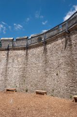 Interior of the stone keep