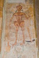 Skeleton wall painting