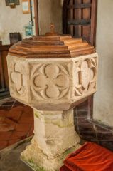Atherington, St Mary's Church, The 15th century font