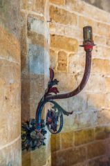 Victorian candle bracket in the chancel