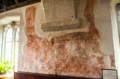 South aisle wall painting of St Erasmus, 1480