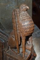 Bacton, St Mary's Church, Lion figure bench end