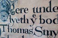 Bacton, St Mary's Church, Detail of Smyth memorial