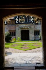 Through the main entrance