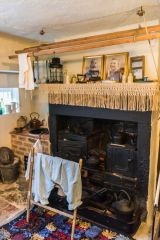 The Victorian kitchen fireplace