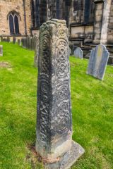 One of the 2 Saxon churchyard crosses