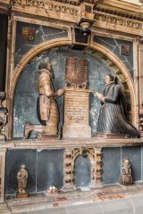 Memorial to Sir John Manners and Lady Dorothy Vernon (the elopers)