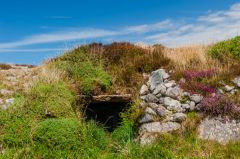 Cist in the barrow wall