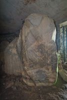 Carved entrance stone