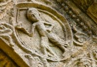 Barfreston, St Nicholas Church, Carved figure 11, south door