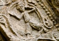Barfreston, St Nicholas Church, Carved figure 12, south door