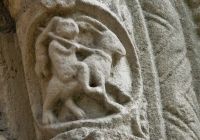 Barfreston, St Nicholas Church, Carved animal figure