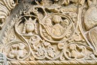 Barfreston, St Nicholas Church, Tympanum, left side