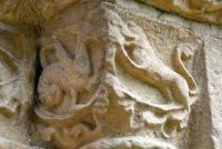 Barfreston, St Nicholas Church, Door jamb, east side