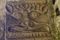 Barfreston, St Nicholas Church, Carved face 2, north door