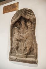 St Anthony the Egyptian Eremite 14th century carving