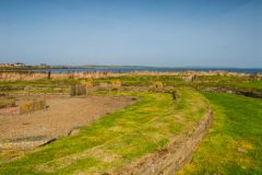 Turf wall of the largest hut enclosure