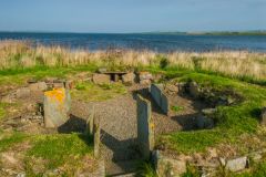 Interior of a smaller hut