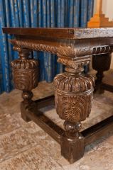 Jacobean altar table carving