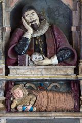 Painted memorial in the church (c) Mike Searle