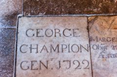 1722 memorial to George Champion, Gentleman