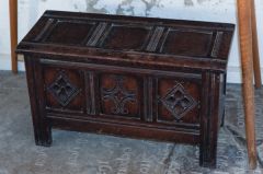 Small carved chest, south aisle