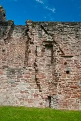 Ruined chimney, west range