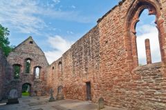 The church nave, looking west