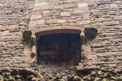 Ruined first floor fireplace