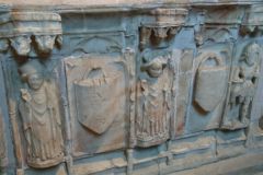 Bulkeley table tomb detail carving