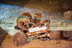 A machine saw used to repair Exeter Cathedral