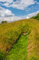 The rear of the barrow