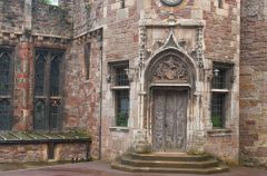 The courtyard of Berkeley Castle