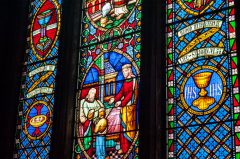 Colourful 19th century glass