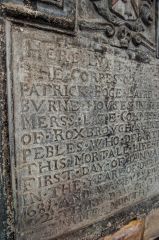 1681 memorial to the Laird of Burne Houses in Roxburghshire