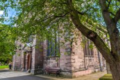 The west entrance from the churchyard