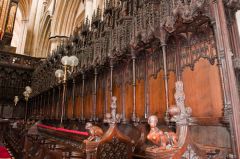 Beautifully carved choir stalls