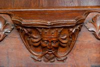 Beverley, St Mary's Church, Misericord of crowned Green Man