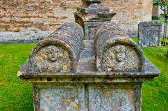 Barrel-topped table tombs