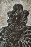 Memorial brass in the church