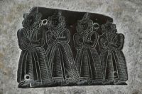 Wade memorial brass detail