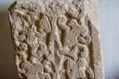 Fragment of Norman carving