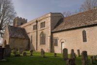 Black Bourton church