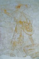 Black Bourton, St Mary's Church, Stoning of Stephem mural