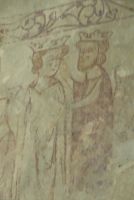 Black Bourton, St Mary's Church, Adoration of the Magi mural