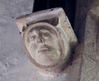 Black Bourton, St Mary's Church, Carved corbel head