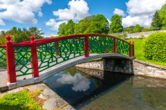 The Chinese Bridge in the walled garden