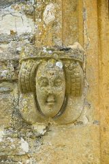Carved head of a queen